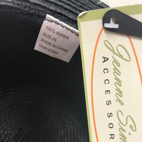 [NWT] Acceessorize Black Summer Fedora(XL) - Picture 4 of 6